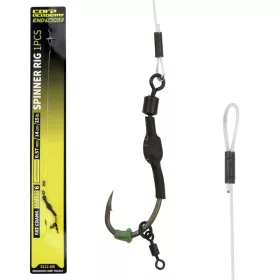   Carp Academy Spinner Rig Fat Crank 4 Szakállas, Füles Bojlis Spinner Horog