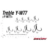 Decoy Y-W77 Extra Wide Gap #1 Füles Szakállas Háromágú Horog 6db