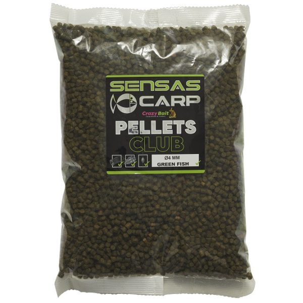 Sensas Pellet Club Green Fish 4mm Etetőpellet 1kg