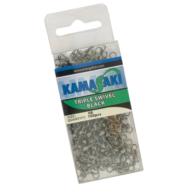 Kamasaki Hármas Forgó Fekete 1/0 25Db/Csom