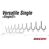 Decoy 37 Versatile Single #2 Füles Szakállas Egyágú Ragadozóhalas Horog 8db