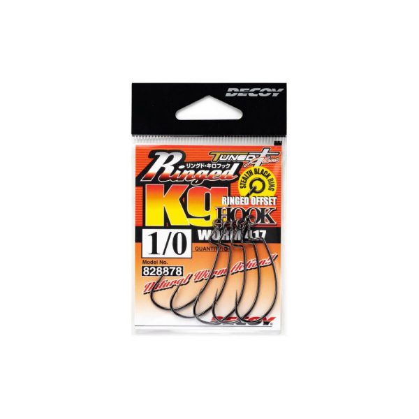 Decoy Worm 417 Ringed KG 1 Offset Horog 5db