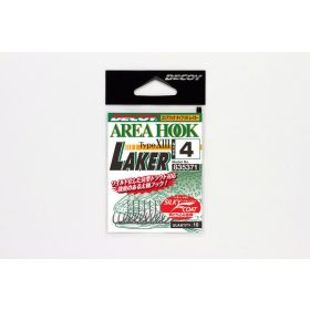   Decoy Area Type XIII Laker #4 Barbless Füles Szakáll Nélküli Egyágú Ragadozóhalas Horog 10db