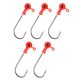 Nevis Gumihal fej piros 3/0 5gr 5db/cs Jig fej