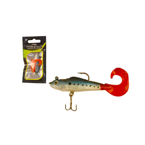 Wizard Twister Perch Blue Minnow 7,5cm Gumi Műcsali