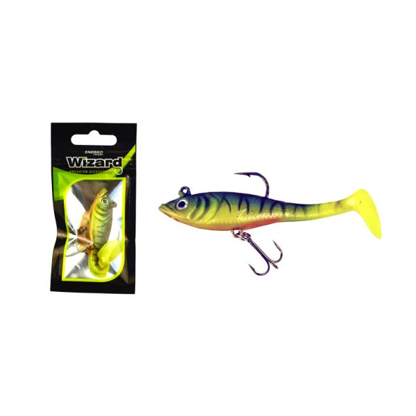 Wizard Swimbait Paddle Long 7,62cm Bluetiger Gumihal