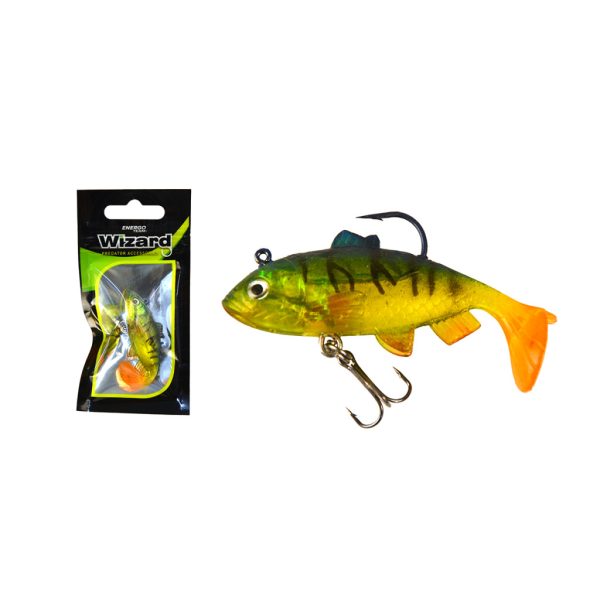 Wizard Swimbait Perch 5,08cm Firetiger Gumihal