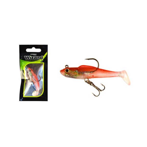 Wizard Swimbait Paddle Shad 5,08cm Whitered Gumihal