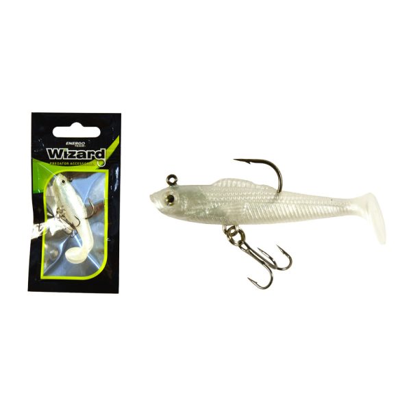 Wizard Paddle Shad Fehér 5cm Gumi Műcsali