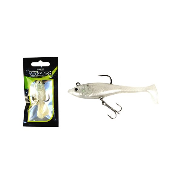 Wizard Swimbait Paddle Shad 7,62cm White Gumihal