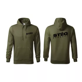 Stég Product Zöld Kapucnis Pulóver L