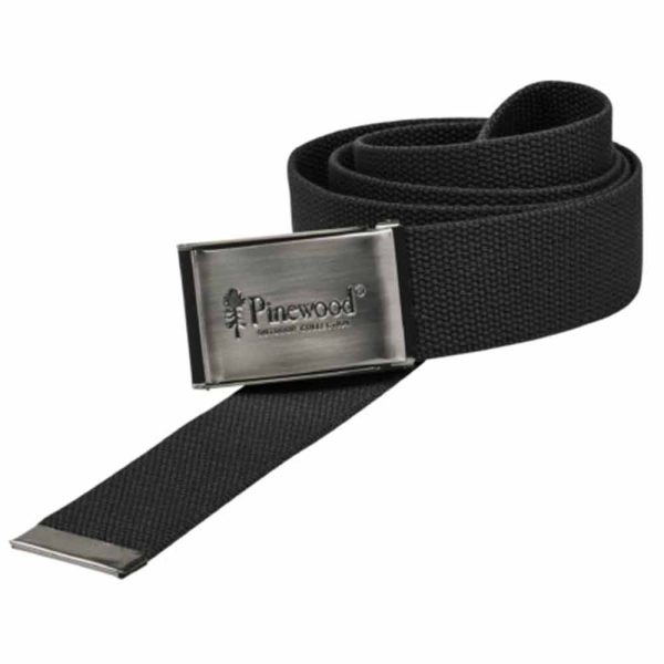 Pinewood Canvas Fekete Öv #400