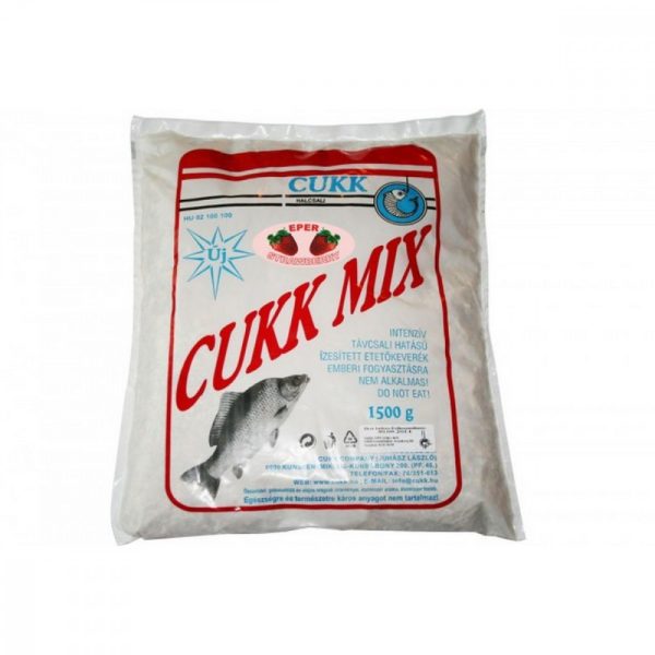 Cukk Cukk-Mix Eper, Halliszt mentes, Feeder horgászat, 1,5kg - Csalizás, etetés|Etetőanyagok