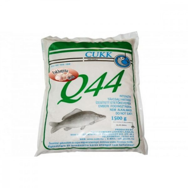 Cukk Q44 Fokhagyma, Hallisztes, Univerzális , 1,5kg - Csalizás, etetés|Etetőanyagok