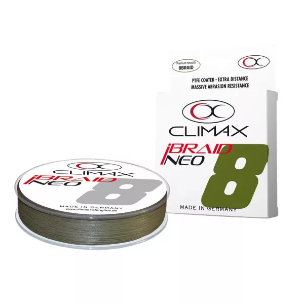 Climax iBraid Neo X8 Olive 135m 0,12mm 8,5kg Fonott Főzsinór