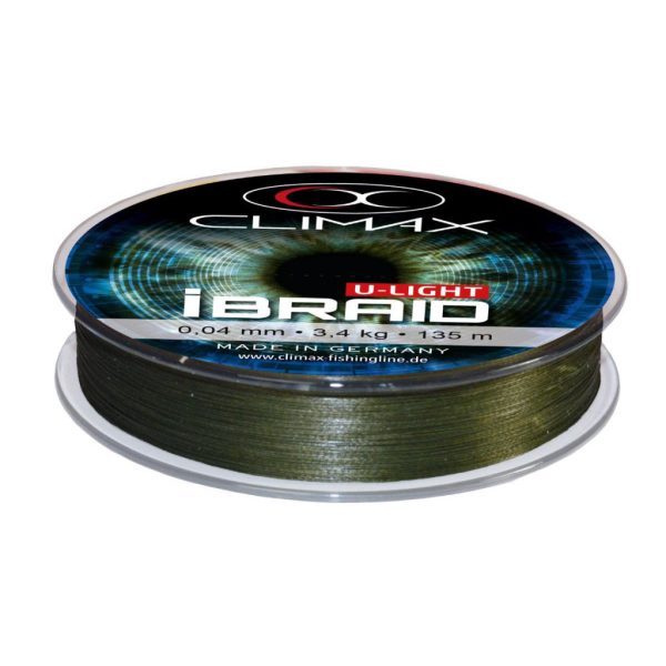 Climax iBraid U-Light Mossgreen 135m 0,08mm 6,0kg Fonott Főzsinór