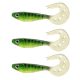 Nevis Twister Shad Vantage Perch 9cm 6,56gr Zöld-Fehér Plasztik Csali 3db