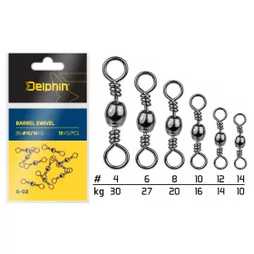 Delphin Barrel Swivel A-02/10db BN/10