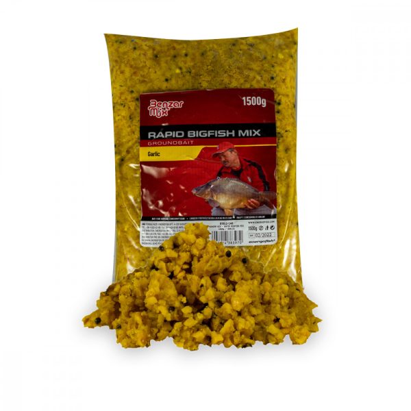 Benzár Mix Rapid Bigfish Mix Groundbait Fokhagyma Etetőanyag 1,5kg