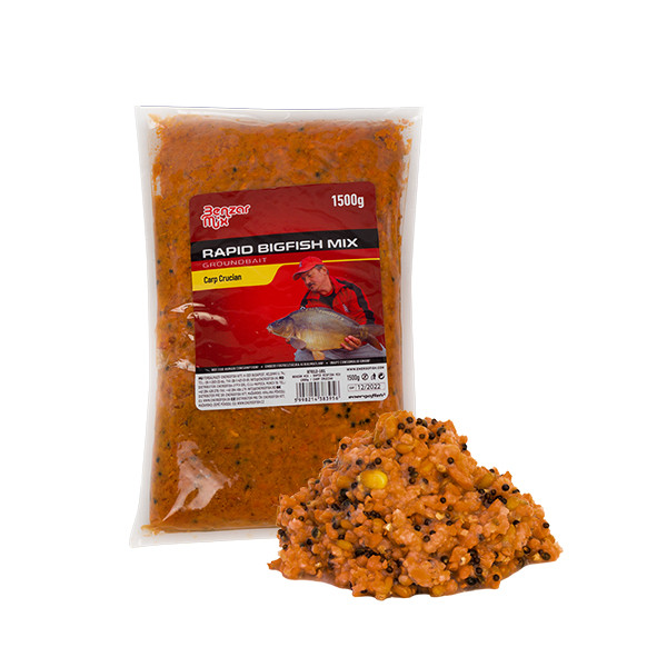 Benzár Mix Rapid Bigfish Mix Groundbait Tintahal Polip Etetőanyag 1,5kg