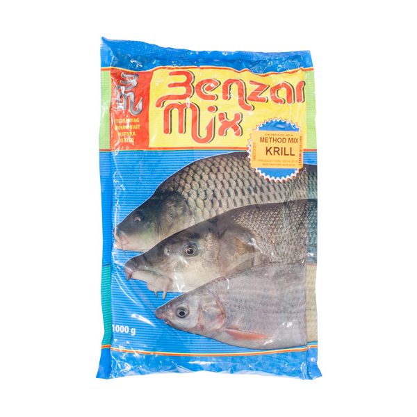 Benzar Mix Method Mix Krill, Halliszt mentes, Feeder horgászat, 1kg, Method etetőkeverék - Csalizás, etetés|Etetőanyagok