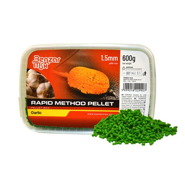 Benzár Mix Rapid Method Pellet 1,5mm Fokhagyma Pellet Box 600gr