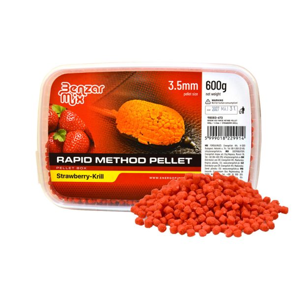 Benzár Mix Rapid Method Pellet 3,5mm Eper-Krill Pellet Box 600gr