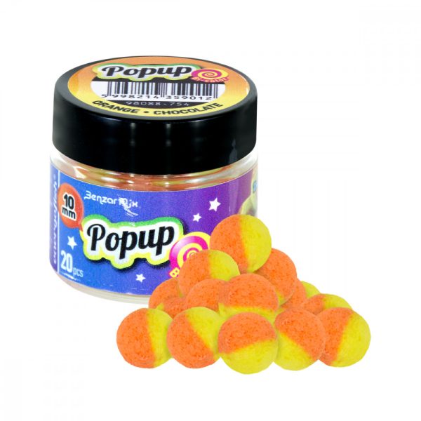 Benzar Mix Bicolor 10Mm Popup Csoki-Narancs