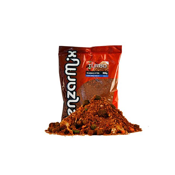 Benzar mix Turbo Carp Etetőanyag Eper-Hal 800gr