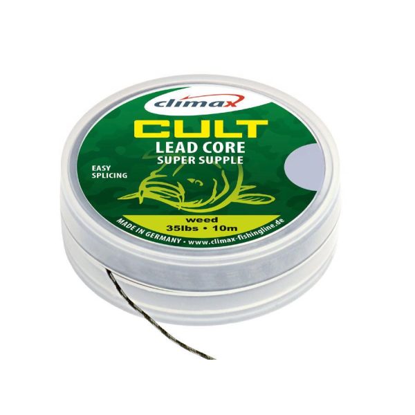 Climax Cult Carp Leadcore 10m 35lb Dark Silt Fonott Előkezsinór