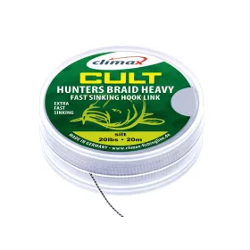   Climax Cult Carp Huntersbraid Heavy Sinking Hooklink 20m 20lb Dark Silt Fonott Előkezsinór