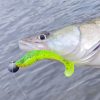 Reiva Zander Power Shad 10cm 7,05gr 4db/cs (Fluo Zöld Flitter I.) Plasztik csali