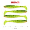 Reiva Zander Power Shad 10cm 7,05gr 4db/cs (Zöld-Narancs Flitter) Plasztik csali