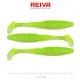 Reiva Zander Power Shad Flash Chartreuse 12,5cm Plasztik Csali 3db