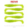 Reiva Zander Power Shad 8cm 3,18gr 5db/cs (Fluo Zöld Flitter II.) Plasztik csali