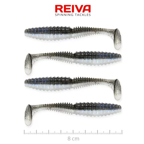 Reiva Zander Power Shad Magic Fish 8cm Plasztik Csali 4db