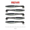 Reiva Zander Power Shad 8cm 3,18gr 5db/cs (Fekete Ezüst) Plasztik csali