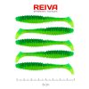 Reiva Zander Power Shad 8cm 3,18gr 5db/cs (Zöld Flitter) Plasztik csali