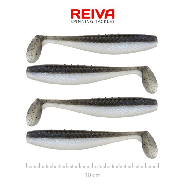 Reiva Flat Minnow Shad 10cm Magic Fish Plasztik Csali 4db