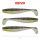 Reiva Flat Minnow shad 12,5cm 3db/cs (Fekete-Ezüst Flitter) Plasztik csali