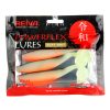 Reiva Flat Minnow shad 12,5cm 3db/cs (Fekete-Ezüst Flitter) Plasztik csali