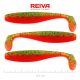 Reiva Flat Minnow shad 12,5cm 3db/cs (Zöld-Narancs Flitter) Plasztik csali