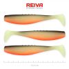 Reiva Flat Minnow shad 12,5cm 3db/cs (Fekete-Fehér-Narancs) Plasztik csali