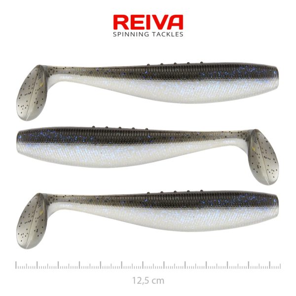 Reiva Flat Minnow Shad 12,5cm Magic Fish Plasztik Csali 3db