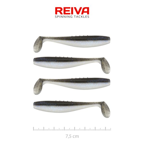 Reiva Flat Minnow Shad 7,5cm Magic Fish Plasztik Csali 4db