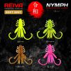 Reiva NYMPH 6cm 12db/cs  Fluo Zöld Flitter Plasztik csali