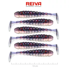 Reiva Stream Shad Purple Pearl 10cm Plasztik csali 6db