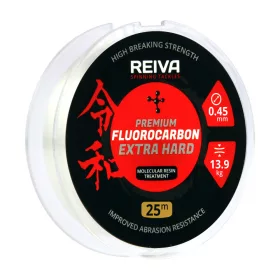   Reiva Reiva Fluorocarbon 25m 0.50mm Monofil előkezsinór-Átlátszó