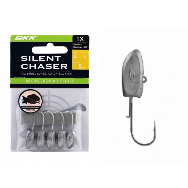 BKK Silent Chaser Microjig -  Harpax Darting LRF 6#, 1.8g, 5db/csomag Jig fej