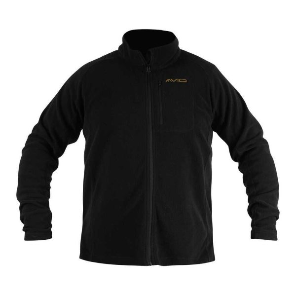 Avid Fleece XL Cipzáros Fekete Pulóver